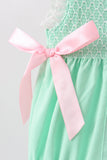 Green Butterfly Smocked Lace Bubble Aaria Tees