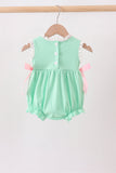 Green Butterfly Smocked Lace Bubble Aaria Tees