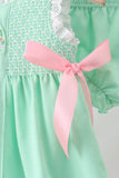 Green Butterfly Smocked Bloomer Set Aaria Tees
