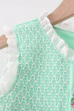 Green Butterfly Smocked Bloomer Set Aaria Tees