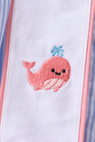 Blue Whale Smocked Seersucker Shorts Set Aaria Tees