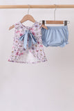 Purple Garden Ruffle Bloomer Set Aaria Tees