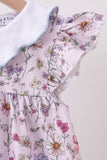 Purple Garden Ruffle Dress Aaria Tees