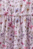 Purple Garden Ruffle Mom Dress Aaria Tees