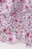 Purple Garden Ruffle Mom Dress Aaria Tees