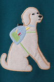 Teal Puppy Applique Plaid Set - Aaria Tees Aaria Tees
