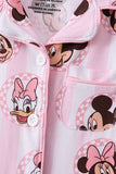 Pink character bamboo pocket pajama set Aaria Tees