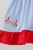 Blue Crab Applique Bloomer Set - Aaria Tees Aaria Tees
