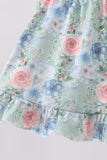 Floral Smocked Bloomer Set Aaria Tees