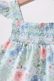 Floral Smocked Bloomer Set Aaria Tees