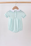 Green Gingham Bubble Aaria Tees