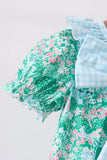 Green house floral Bow Bubble Aaria Tees