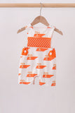 Orange Tennessee Smocked Jon Jon - Aaria Tees Aaria Tees