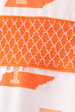 Orange Tennessee Smocked Shorts Set - Aaria Tees Aaria Tees