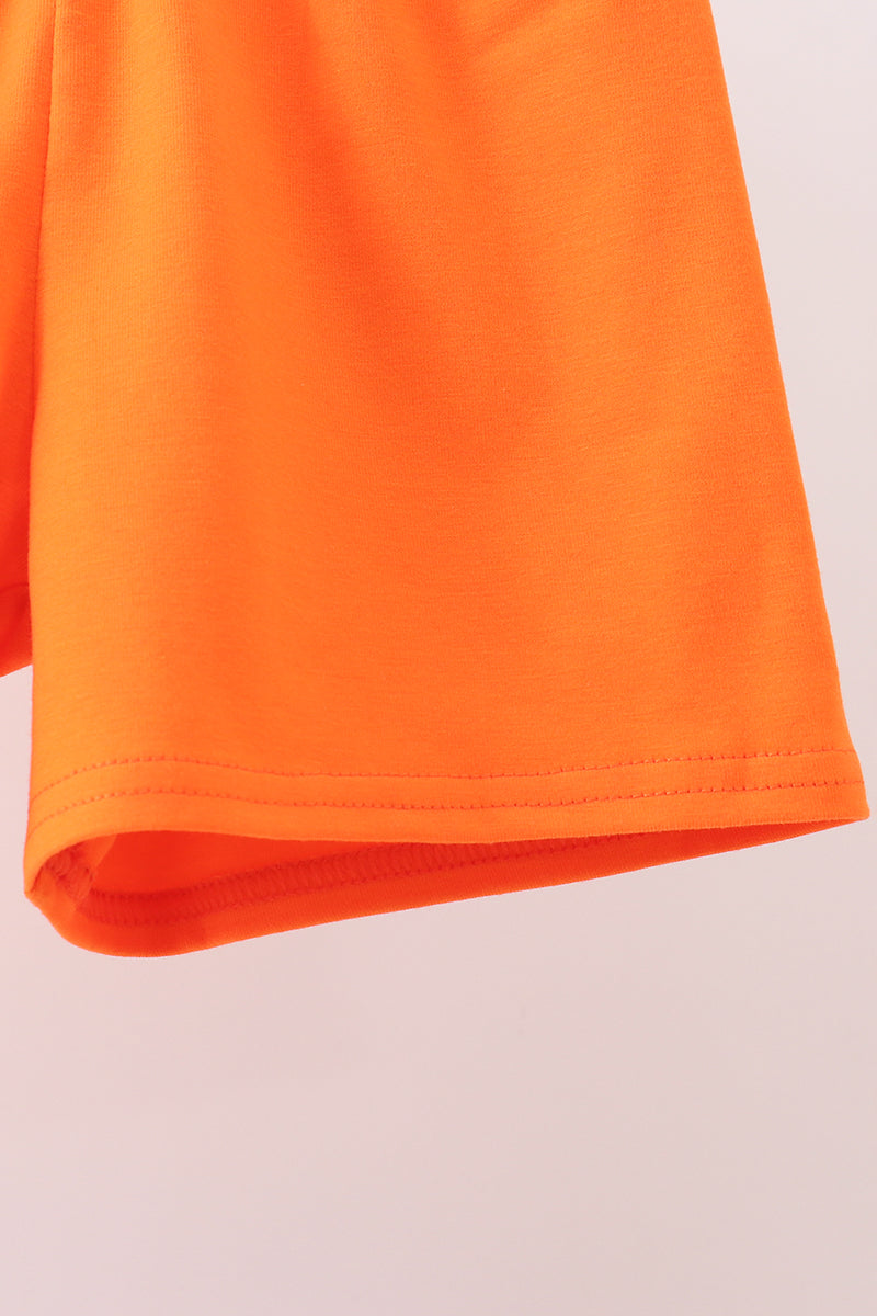 Orange Tennessee Smocked Shorts Set - Aaria Tees Aaria Tees