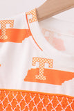 Orange Tennessee Smocked Shorts Set - Aaria Tees Aaria Tees