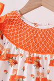 Orange Tennessee Smocked Scalloped Ruffle Shorts Set - Aaria Tees Aaria Tees