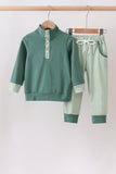 Teal Stripe Jogger Set - Aaria Tees Aaria Tees