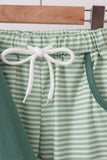 Teal Stripe Jogger Set - Aaria Tees Aaria Tees