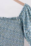 Teal Floral Mom Dress - Aaria Tees Aaria Tees
