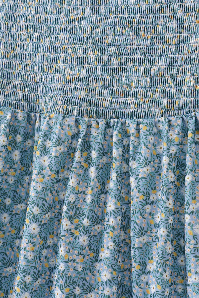 Teal Floral Mom Dress - Aaria Tees Aaria Tees