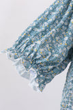 Teal Floral Mom Dress - Aaria Tees Aaria Tees