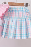 Pink Crocodile Smocked Skorts Set - Aaria Tees Aaria Tees