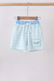 Blue Crocodile Embroidered Swim Trunks - Aaria Tees Aaria Tees