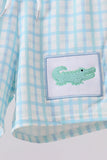 Blue Crocodile Embroidered Swim Trunks - Aaria Tees Aaria Tees