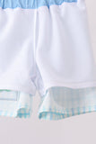Blue Crocodile Embroidered Swim Trunks - Aaria Tees Aaria Tees