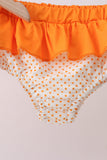 Orange Bow Ruffle 2PC Swimsuit - Aaria Tees Aaria Tees