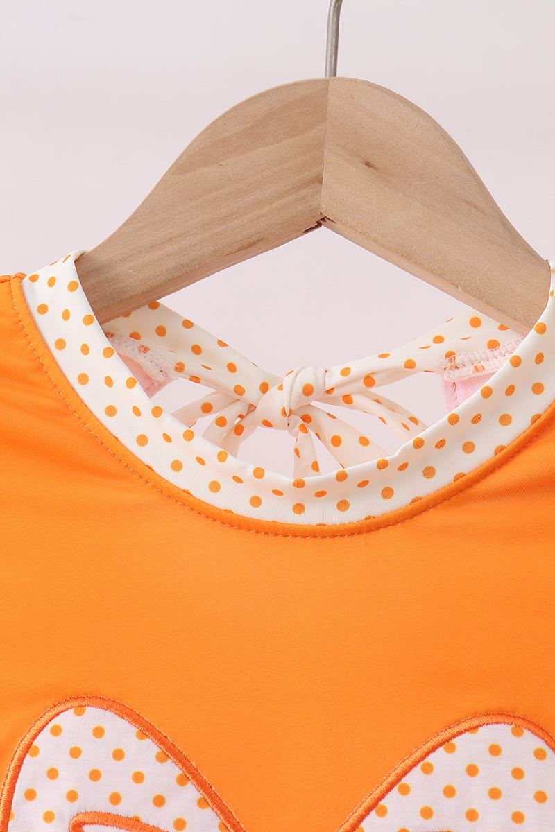 Orange Bow Rashguard - Aaria Tees Aaria Tees