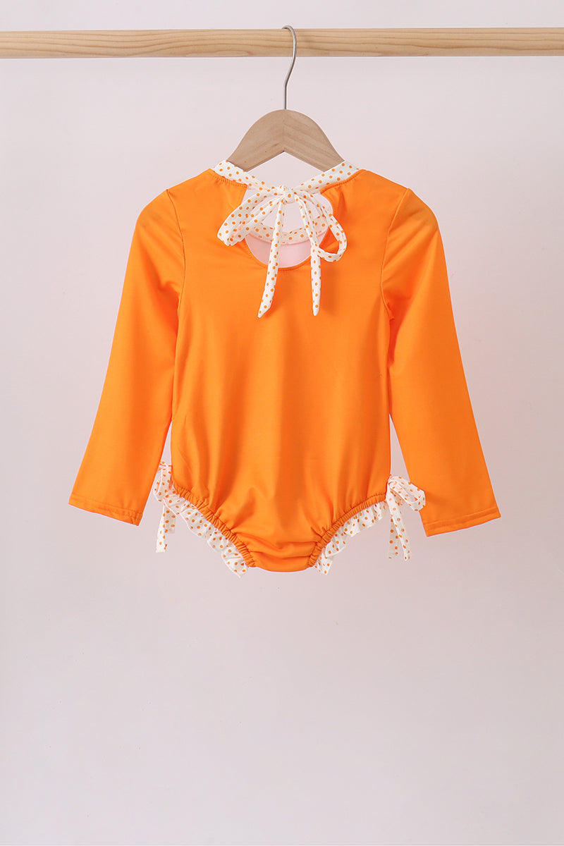 Orange Bow Rashguard - Aaria Tees Aaria Tees