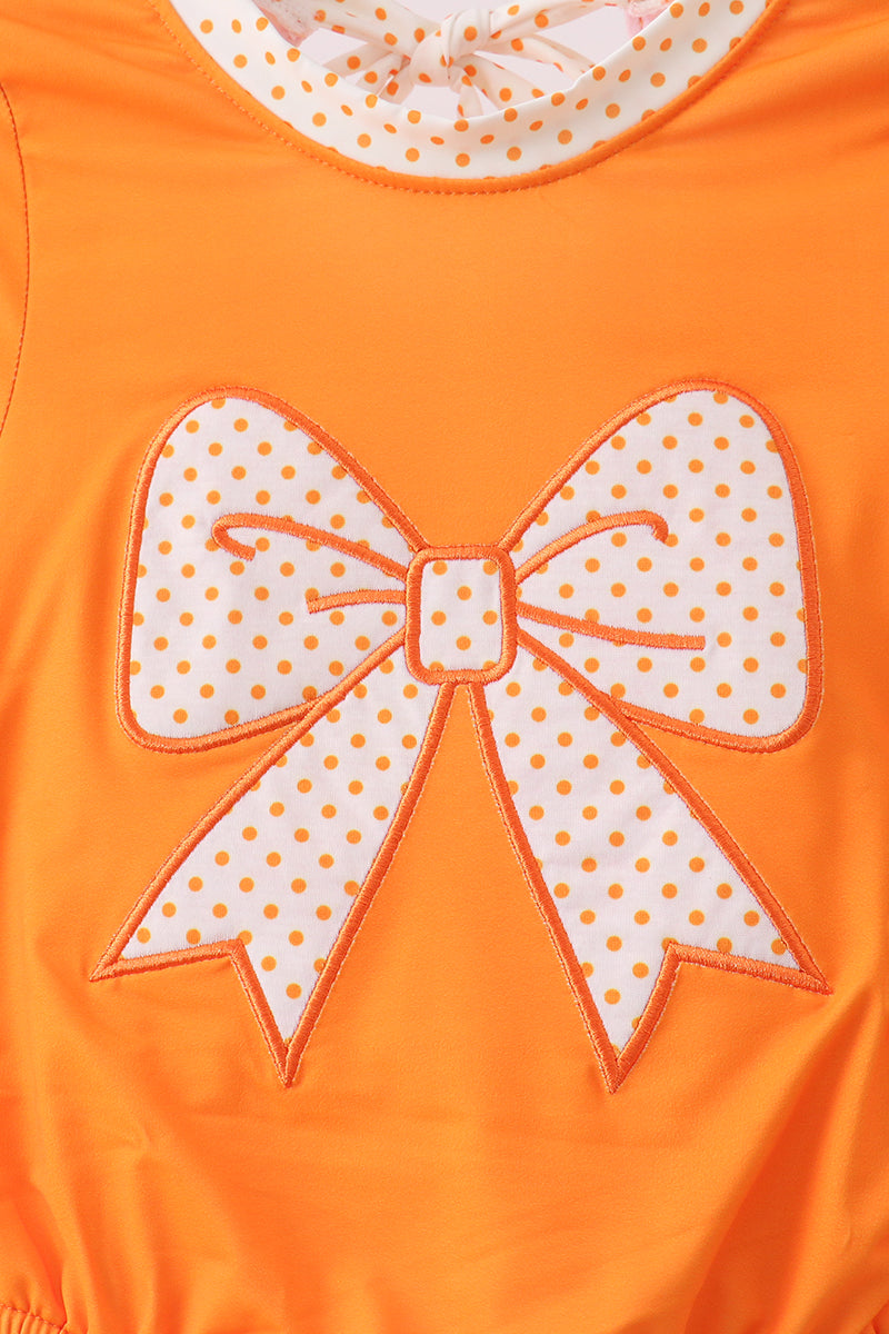 Orange Bow Rashguard - Aaria Tees Aaria Tees