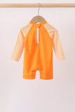 Orange Football One-piece Swimsuit - Aaria Tees Aaria Tees