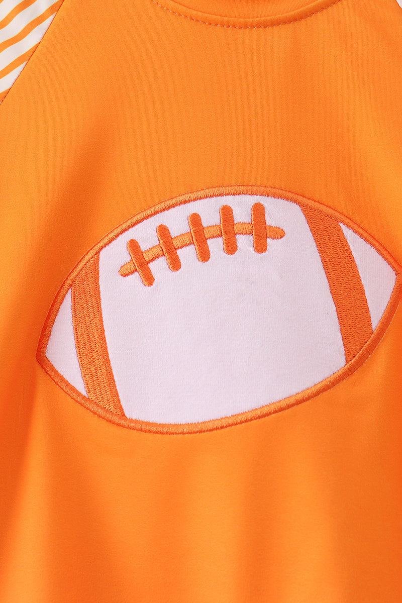 Orange Football One-piece Swimsuit - Aaria Tees Aaria Tees