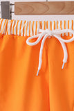 Orange Football Swim Trunks - Aaria Tees Aaria Tees