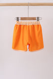 Orange Football Swim Trunks - Aaria Tees Aaria Tees