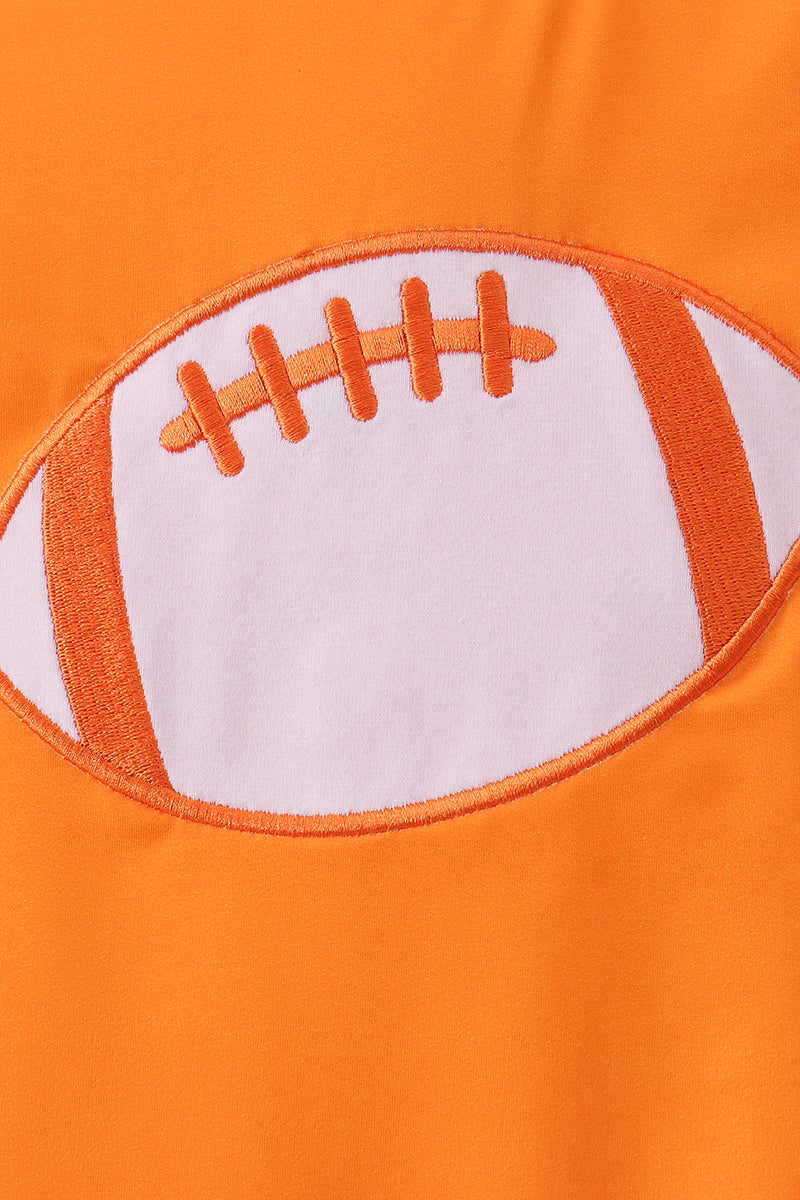 Orange Football 2PC Long Sleeve Swimsuit - Aaria Tees Aaria Tees