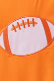 Orange Football 2PC Long Sleeve Swimsuit - Aaria Tees Aaria Tees