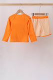 Orange Football 2PC Long Sleeve Swimsuit - Aaria Tees Aaria Tees