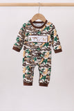 Camouflage Hunting Embroidered Romper Aaria Tees