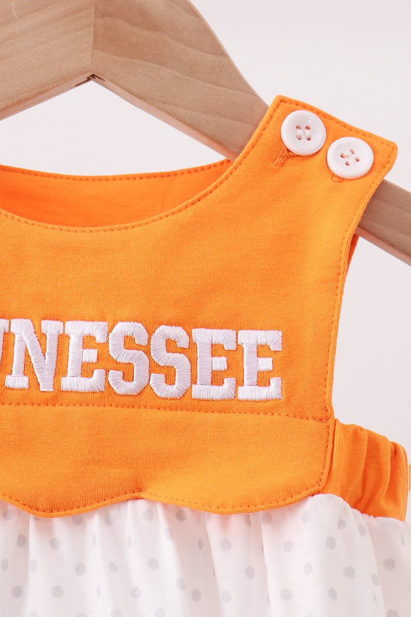 Orange Tennessee Applique Bubble - Aaria Tees Aaria Tees