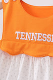 Orange Tennessee Applique Dress - Aaria Tees Aaria Tees