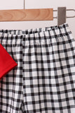 Red Georgia Applique Gingham Shorts Set - Aaria Tees Aaria Tees