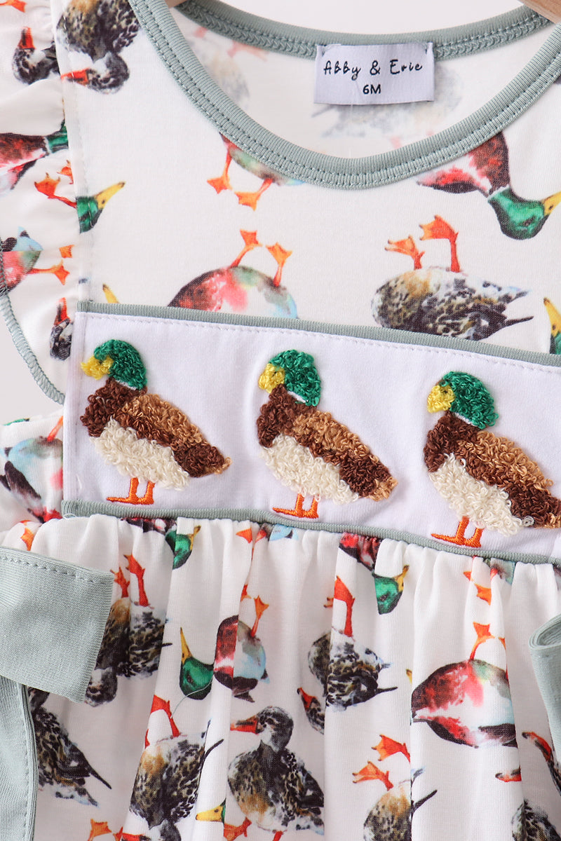 Sage Mallard French Knot Bloomer Set - Aaria Tees Aaria Tees