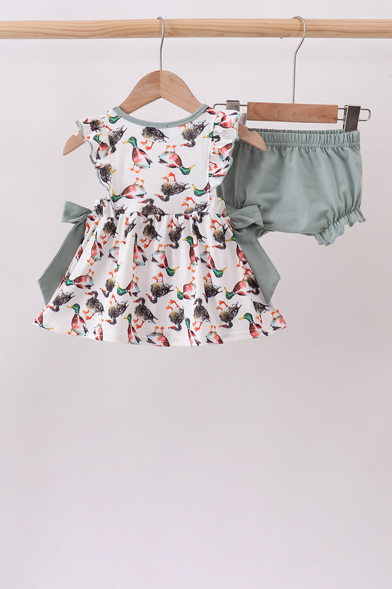 Sage Mallard French Knot Bloomer Set - Aaria Tees Aaria Tees