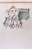 Sage Mallard French Knot Bloomer Set - Aaria Tees Aaria Tees