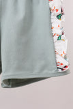 Sage Mallard French Knot Ruffle Shorts Set - Aaria Tees Aaria Tees