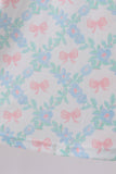 Pink Floral Bow Print Dress - Aaria Tees Aaria Tees